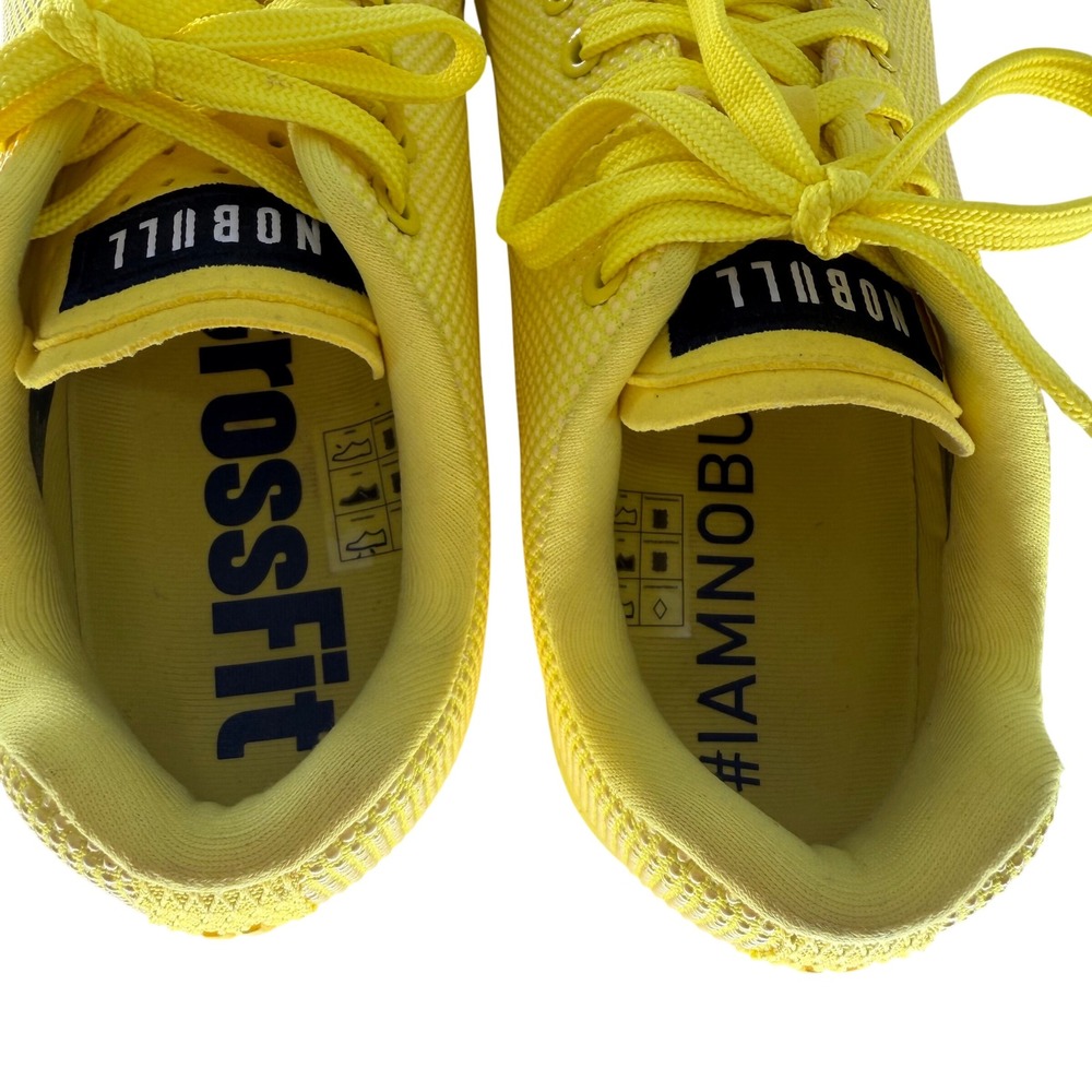NWOB NOBULL SuperFabric Trainer CrossFit Shoes Lemon Drop W 9 / M 7.5 Low Top - Picture 9 of 9